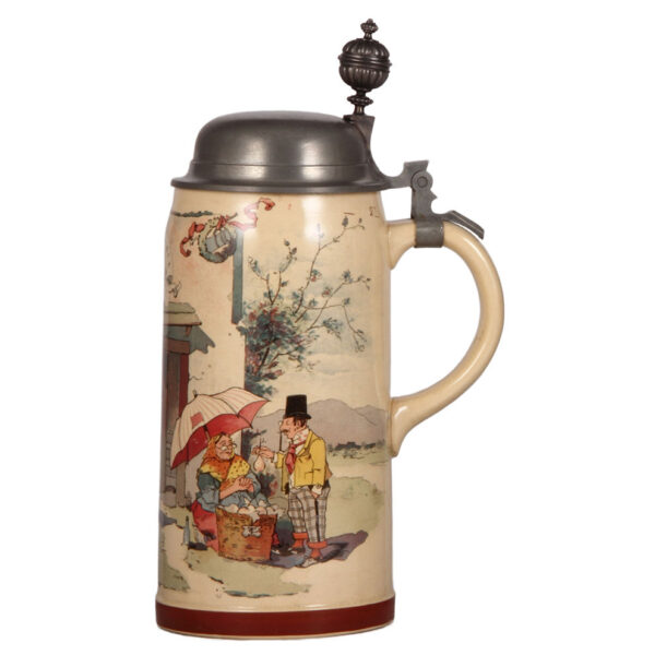 Mettlach stein, 12.7" ht., 941[1526] - Image 2