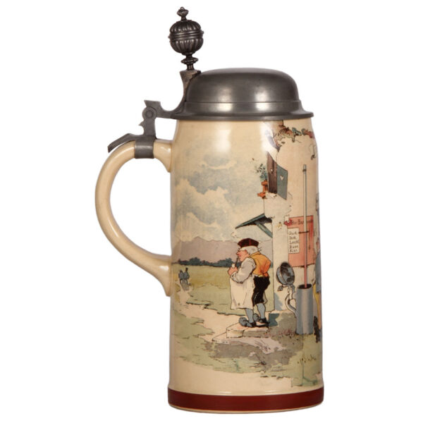 Mettlach stein, 12.7" ht., 941[1526] - Image 3