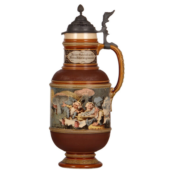 Mettlach stein, 15.7" ht., 956[2178] - Image 2