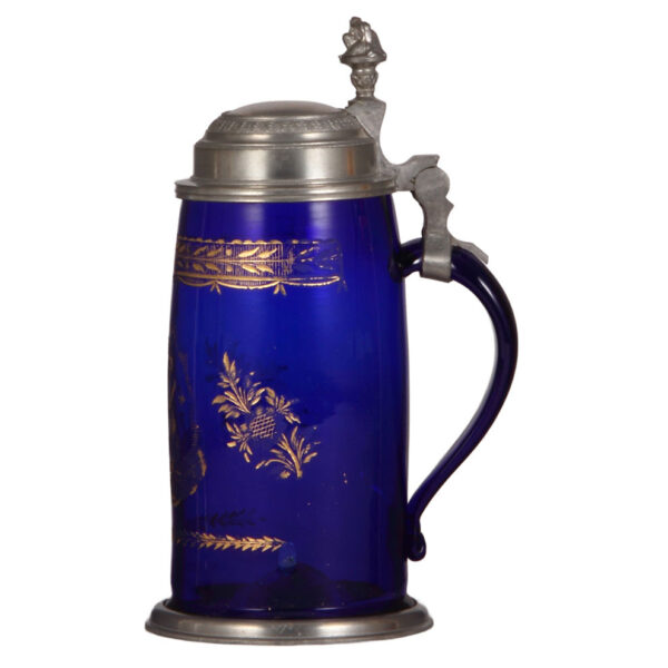 Glass stein, 1.0L,blown, cobalt blue - Image 2