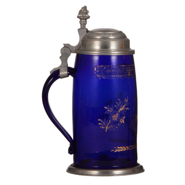 Glass stein, 1.0L,blown, cobalt blue - Image 3