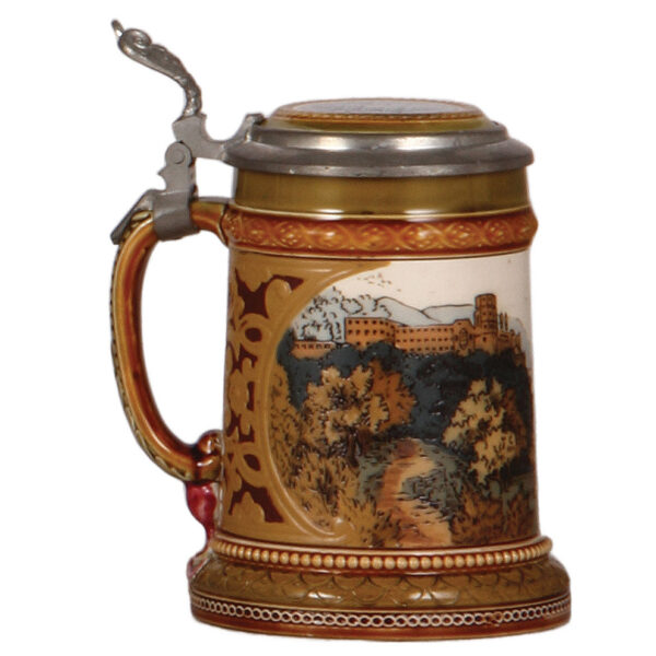 Mettlach stein, .3L, 2277, etched - Image 3