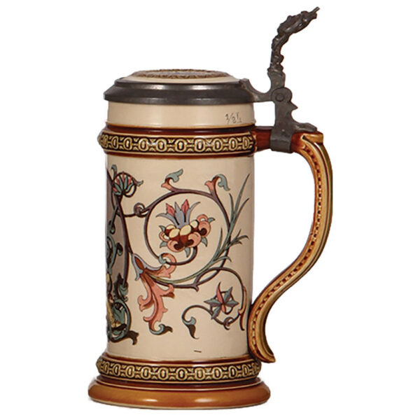 Mettlach stein, .5L, 580(1530), PUG - Image 2