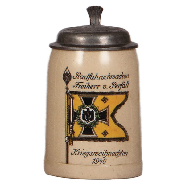 Third Reich stein, .5L, Radfahrschwadron 1940