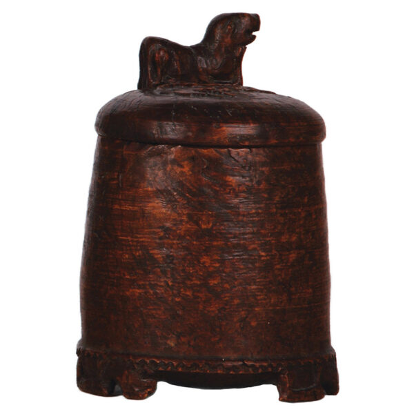 Wood tankard, 8.4" ht., late 1700s, Norwegian - Image 3