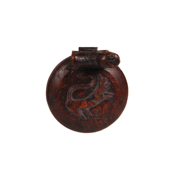 Wood tankard, 8.4" ht., late 1700s, Norwegian - Image 5