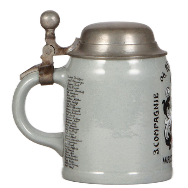 Mettlach stein, .5L, Telegr. Batl. IV, 1906 - 1908 - Image 3