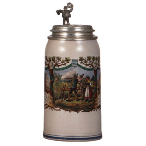 Stoneware stein, 1.0L, 15. Deutsches Bundesschiessen, München, 1906