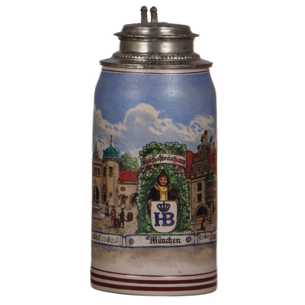 Stoneware stein, 1.0L, Hofbräuhaus,  HB Muenchen