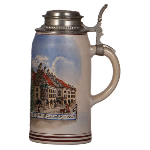 Stoneware stein, 1.0L, Hofbräuhaus,  HB Muenchen - Image 2