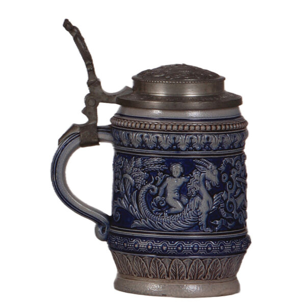 Stoneware stein, .5L, 3. Deutsches Bundesschiessen, Leipzig 1884 - Image 3