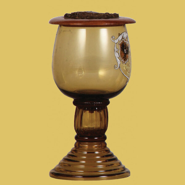 Glass beaker, .25L, IX. Bundesschiessen, Frankfurt, 1887 - Image 3
