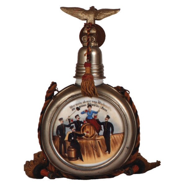 Regimental flask, .25L, Garde Fuss Artill. Regt. in Spandau, 1903 - 1905 - Image 2