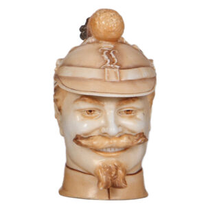 Character stein, .5L, porcelain, Soldier