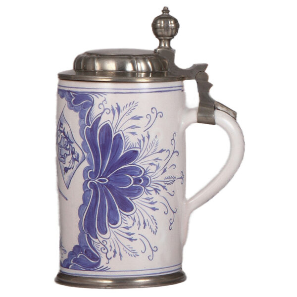 Faience stein, 9.2" ht., early 1900s, marked Anton Lang - Image 2