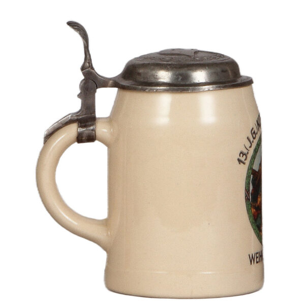 Third Reich stein, .5L, Inf. Rgt. 19, 1936 - Image 3