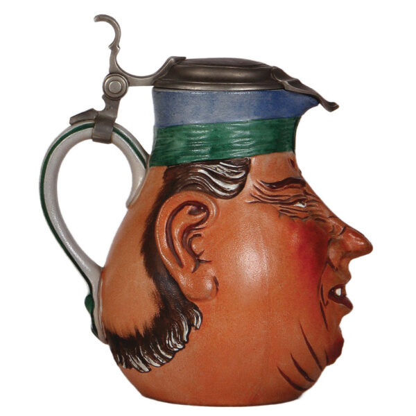 Character stein, 1.5L, 10.0" ht.,  marked Rastal, Unser Hannes - Image 3