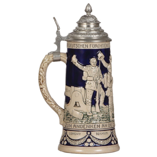 Military stein, .5L,  Zum Andenken an die Deutschen Waffentaten, 1914 - 1915 - Image 3