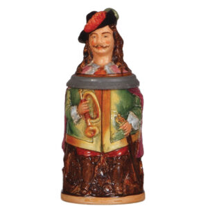 Character stein, .3L, pottery, Trumpeter
