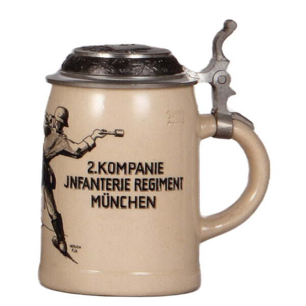 Third Reich stein, .5L, Infanterie Regiment, München, 1934 - Image 2
