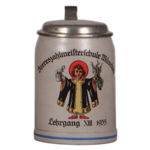 Third Reich stein, .5L, Heereszahlmeisterschule, München, Lehrgang XIII, 1935