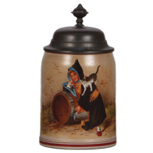 Stoneware stein, .5L, by Marzi & Remy