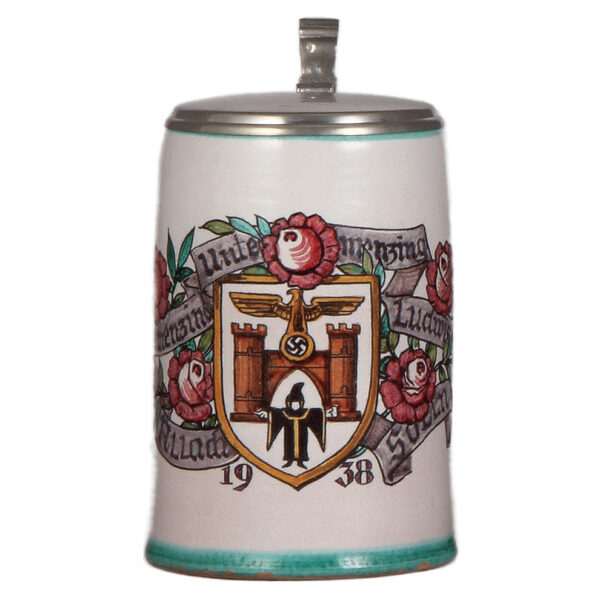Third Reich stein, 1.0L, München, 1938