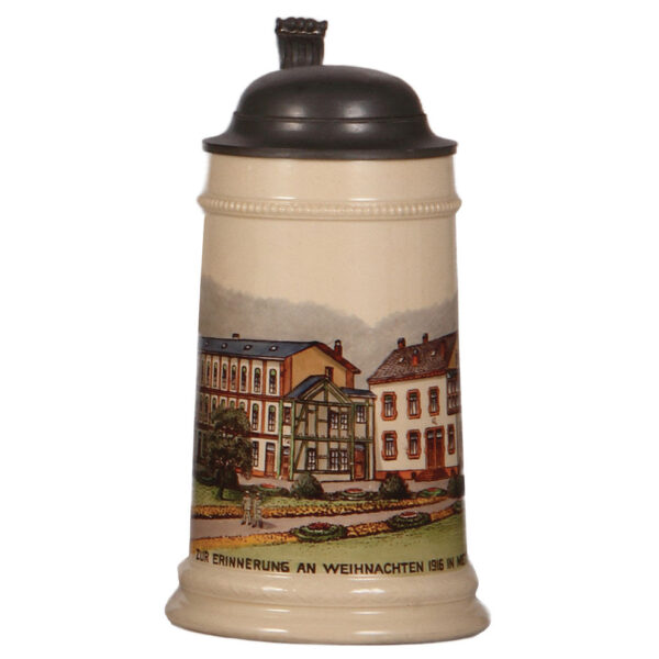 Mettlach stein, .5L, 2271, Zur Erinnerung an Weihnachten 1916 in Mettlach