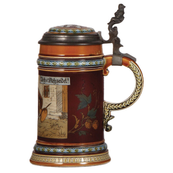 Mettlach stein, .5L, 1995, etched - Image 2