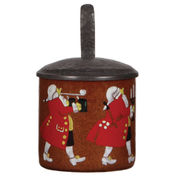 Stoneware stein, .5L, marked 33867, designed by L. Hohlwein