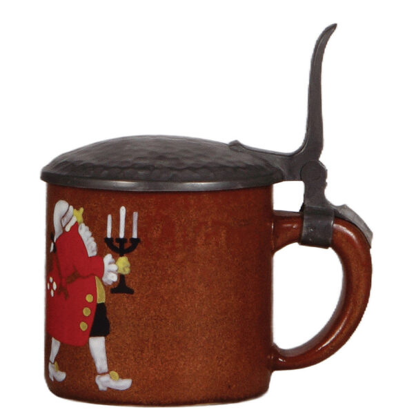 Stoneware stein, .5L, marked 33867, designed by L. Hohlwein - Image 2