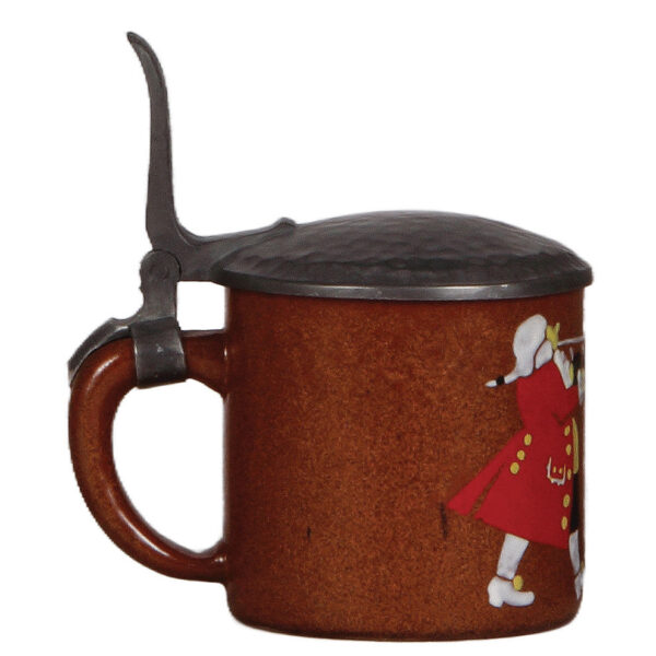 Stoneware stein, .5L, marked 33867, designed by L. Hohlwein - Image 3