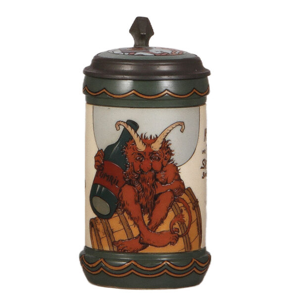Mettlach stein, .5L, 3093, etched, by H. Schlitt