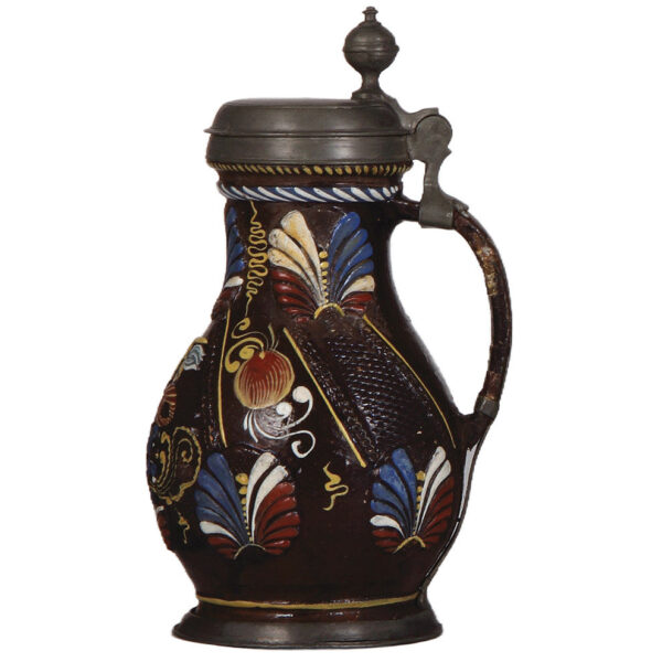 Stoneware stein, 10.6'' ht., late 1600s, Annaberger Birnkrug - Image 2