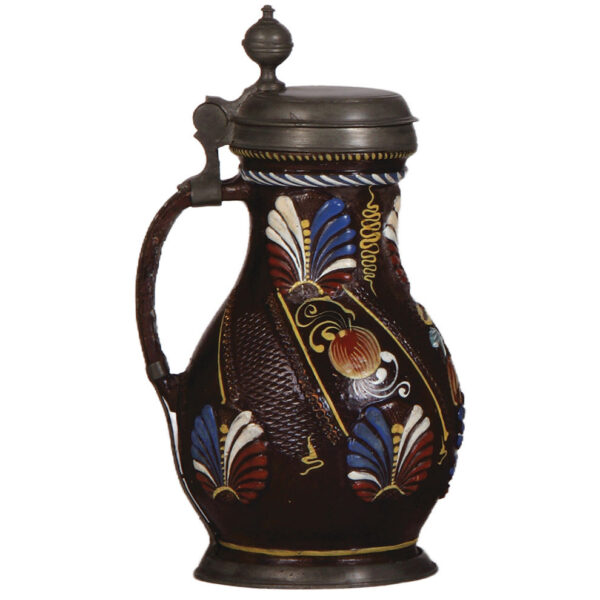 Stoneware stein, 10.6'' ht., late 1600s, Annaberger Birnkrug - Image 3