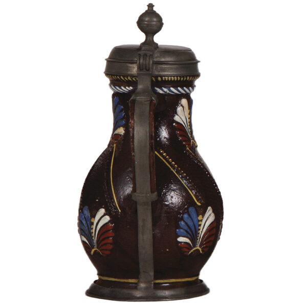 Stoneware stein, 10.6'' ht., late 1600s, Annaberger Birnkrug - Image 4