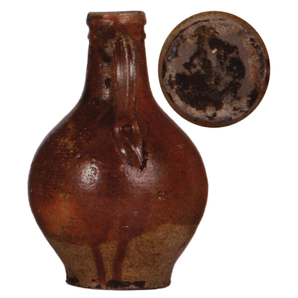 Drinking vessels (four), pewter pitcher, Bartmannskrug, Annaberger Walzenkrug, Raeren - Image 5