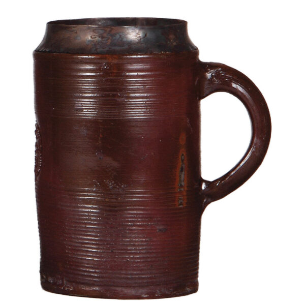 Drinking vessels (four), pewter pitcher, Bartmannskrug, Annaberger Walzenkrug, Raeren - Image 10