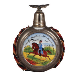 Regimental flask, .25L, Husaren Regt. Nr. 13, Diedenhofen, 1908 - 1911