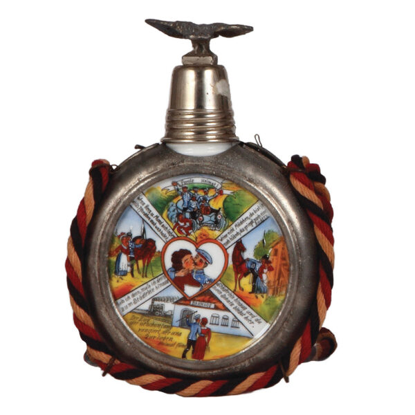 Regimental flask, .25L, Husaren Regt. Nr. 13, Diedenhofen, 1908 - 1911 - Image 2