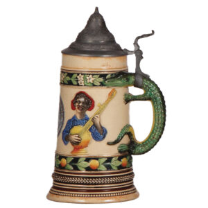 Pottery stein, .5L, Souvenir of New Orleans