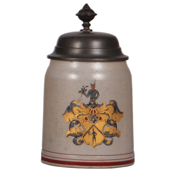 Stoneware stein, .5L, by Marzi & Remy, coat-of-arms