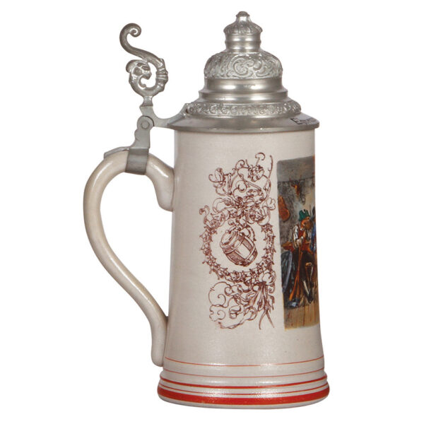 Stoneware steins (three), Schützenheil, William Tell, s'Leibliedl - Image 10