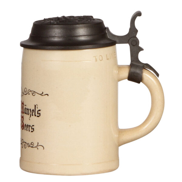 Stoneware steins (three), .5L, transfer, Schlossbrauerei, Kaltenberg, Brau Geschossen, Charles Mänzel's - Image 11