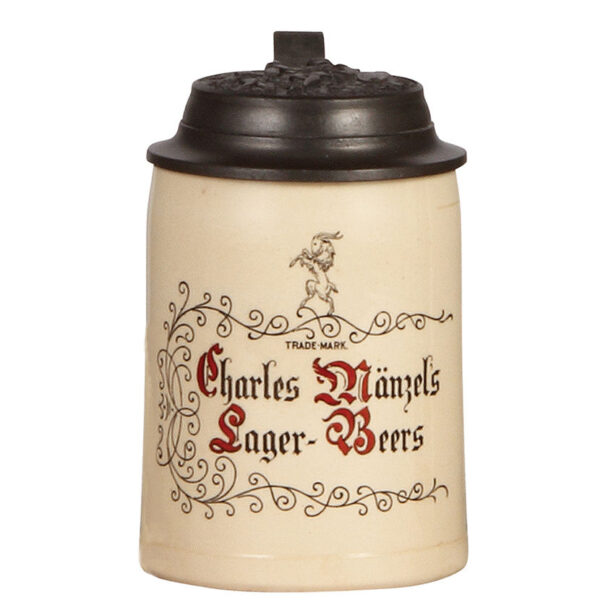Stoneware steins (three), .5L, transfer, Schlossbrauerei, Kaltenberg, Brau Geschossen, Charles Mänzel's - Image 10