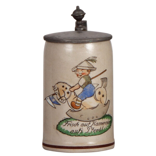 Stoneware & pottery steins (four), - Image 2