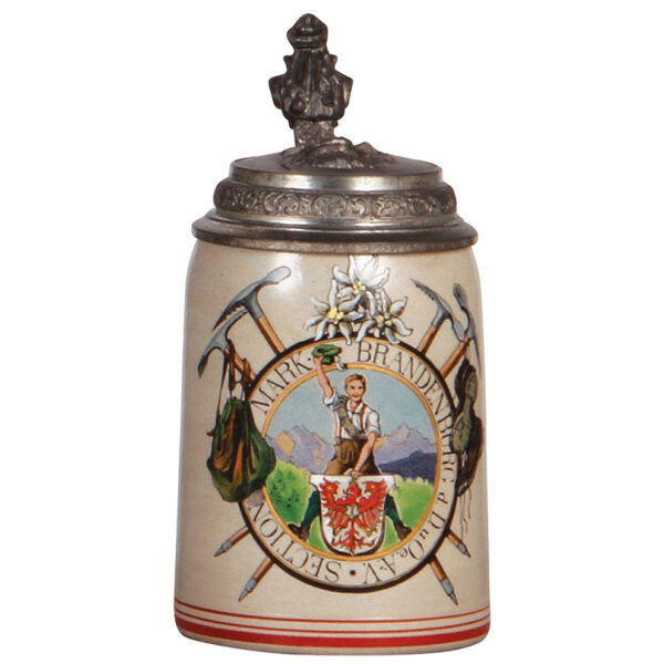 Stoneware & pottery steins (four), - Image 9