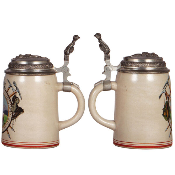 Stoneware & pottery steins (four), - Image 10