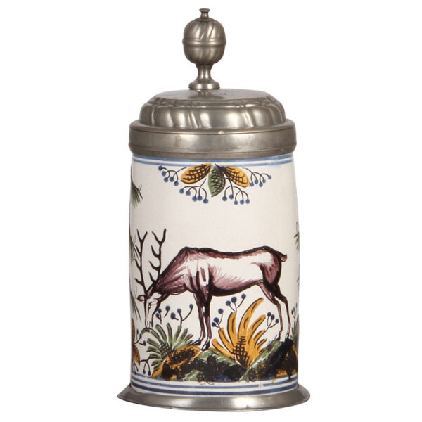 Faience steins (three), late 1700s - Image 5