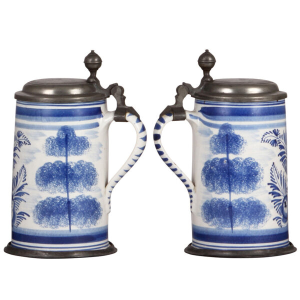 Faience steins (three), late 1700s - Image 10